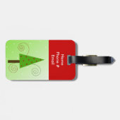 お洒落クリスマスツリー ラゲッジタグ (裏面横)