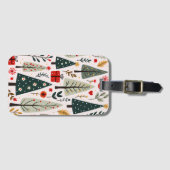 お洒落クリスマスツリー ラゲッジタグ (正面横)