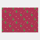 お洒落クリスマスツリー ラッピングペーパーシート (正面)