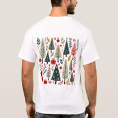 お洒落クリスマスツリー Tシャツ (裏面)