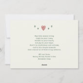 お洒落クリスマストラックレトロ赤と緑 シーズンカード (裏面)