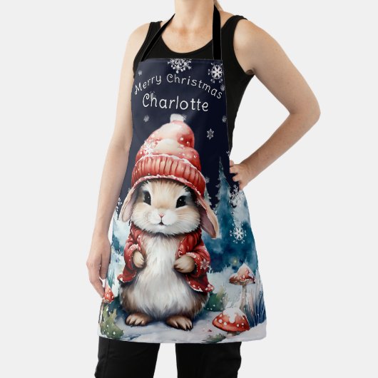 お洒落クリスマスパーソナライズされた エプロン (インサイチュ)