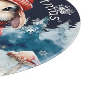 お洒落クリスマスパーソナライズされた カッティングボード (角)