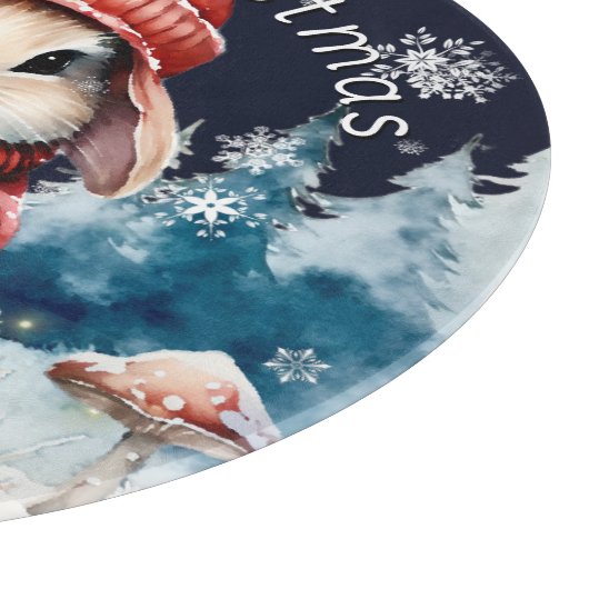 お洒落クリスマスパーソナライズされた カッティングボード (角)