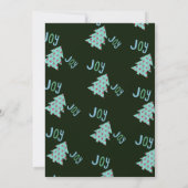 お洒落クリスマスパーティーが点灯する素朴 招待状 (裏面)