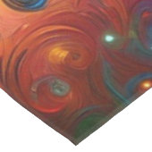 お洒落クリスマスパームツリートロピカルビーチ鮮やかな テーブルクロス (アングル)