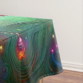 お洒落クリスマスパームツリートロピカルビーチ鮮やかな テーブルクロス (インサイチュ)