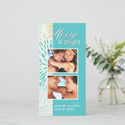 お洒落クリスマスフォトカード シーズンカード (スタンド正面)