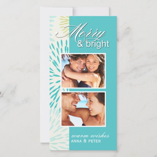 お洒落クリスマスフォトカード シーズンカード (正面)