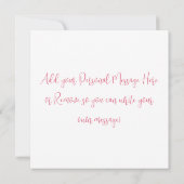 お洒落クリスマスフローラウミガメのノートカード サンキューカード (裏面)