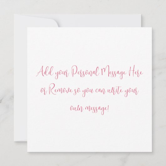 お洒落クリスマスフローラウミガメのノートカード サンキューカード (裏面)