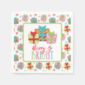 お洒落クリスマスプレゼント スタンダードカクテルナプキン (正面)