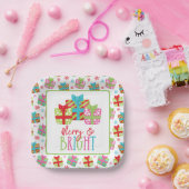 お洒落クリスマスプレゼント ペーパープレート (パーティー)