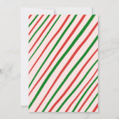 お洒落クリスマスホリデーパーティーかわいいカスタム 招待状 (裏面)