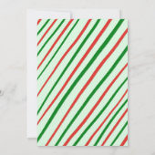 お洒落クリスマスホリデーパーティーかわいいカスタム 招待状 (裏面)