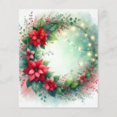 お洒落クリスマスポインセチアリーススクラップブック (正面)