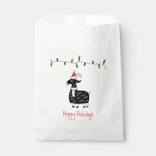 お洒落クリスマスヤギの休日のお気に入りバッグ フェイバーバッグ (正面)