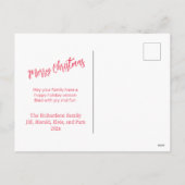 お洒落クリスマスヴィンテージオーナメント写真 シーズンポストカード (裏面)