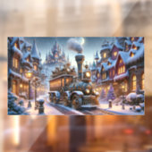 お洒落クリスマス列車の窓 ウィンドウサイン (シート2)