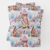 お洒落クリスマス包装紙デザイン ラッピングペーパーシート (インサイチュ)