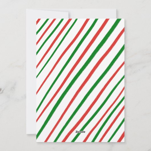 お洒落クリスマス可愛いカスタム写真 シーズンカード (裏面)