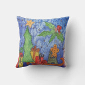 お洒落クリスマス応援ウォーター絵を描カラー クッション (裏面)