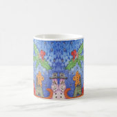 お洒落クリスマス応援ウォーター絵を描カラー コーヒーマグカップ (中央)