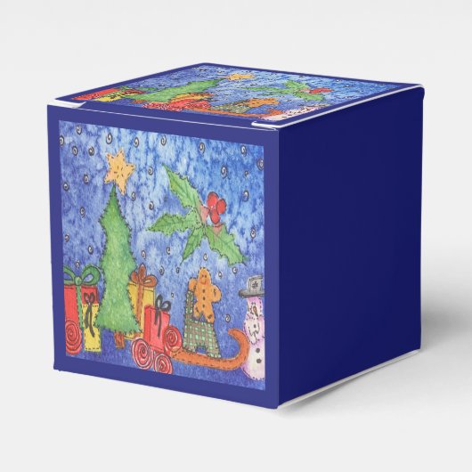 お洒落クリスマス応援ウォーター絵を描カラー フェイバーボックス (正面サイド)