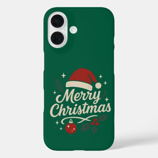 お洒落クリスマス応援レタリングデザイン Case-Mate iPhoneケース (裏面)