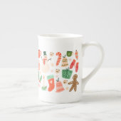お洒落クリスマス特産マグカップ ボーンチャイナマグカップ (右)