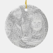 お洒落クリスマス羊の子どもの写真 | セラミックオーナメント (裏面)