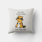 お洒落クール猫 クッション (裏面)