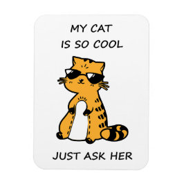 お洒落クール猫 マグネット