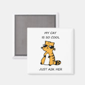 お洒落クール猫 マグネット (正面/裏面)