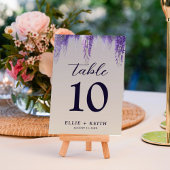 お洒落グラデーション紫フローラ結婚の