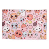 お洒落グルメモンスターズ顔 枕カバー (裏面)