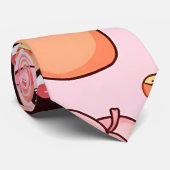 お洒落グルメ顔 ネクタイ (ロール)