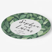 お洒落グ離れ結婚ン ペーパープレート (アングル)