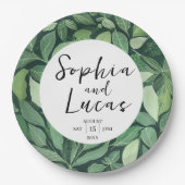 お洒落グ離れ結婚ン ペーパープレート (正面)