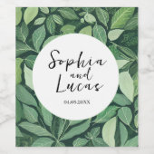 お洒落グ離れ結婚ン ワインラベル (シングルラベル)