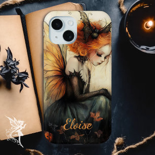 お洒落ゴシックフェアリー&こうもり カスタムハロウィーンケース iPhone 15ケース