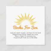 お洒落サンシャインベビーシャワーベビー エンクロージャーカード (正面)