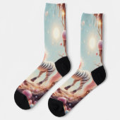 お洒落シマウマ ソックス (左)