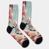 お洒落シマウマ ソックス (右)