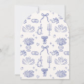 お洒落シャンデリア 招待状 (裏面)