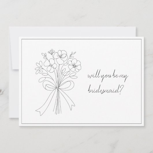 お洒落シンプルお願い ノートカード (正面)