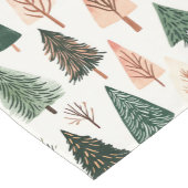 お洒落シンプルなクリスマスホリデーツリー ショートテーブルランナー (コーナー)