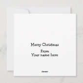 お洒落シンプルクリスマス シーズンカード (裏面)