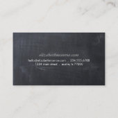 お洒落シンプルモダンシャルボード 名刺 (裏面)