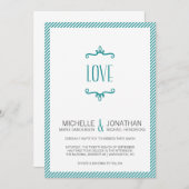 お洒落シンプル結婚s 招待状 (正面/裏面)